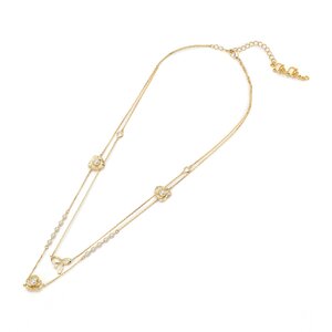 LIZ LISA Pansy & Ribbon Motif Necklace