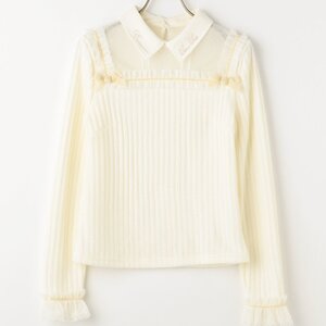 LIZ LISA Mesh Frill Top