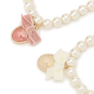 LIZ LISA Cameo Pearl Necklace