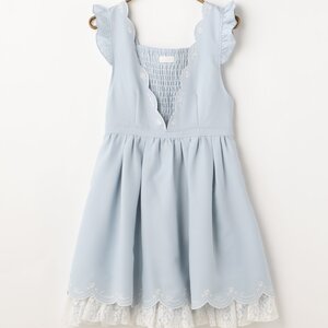 LIZ LISA Scallop Embroidered Jumper Skirt