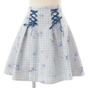 LIZ LISA Houndstooth Floral Skirt