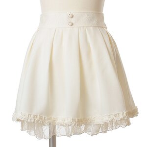 LIZ LISA Frilly Lace Hem Sukapan Skirt