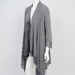 Rozen Kavalier Printed Cache Coeur Cardigan