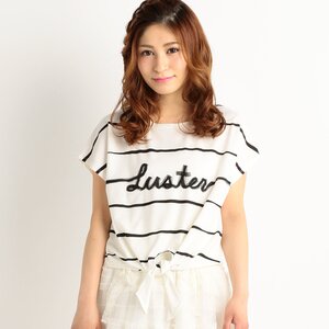 LIZ LISA Front Tie Striped T-Shirt
