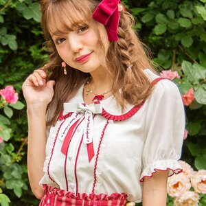 LIZ LISA 2-Tone Collared Blouse