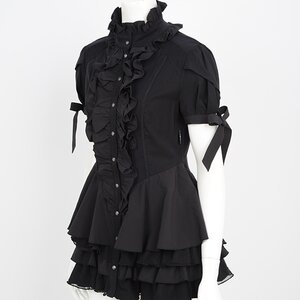 Ozz Croce Puffy Sleeve Frilly Blouse