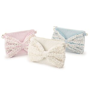 LIZ LISA Frilled Ribbon Clutch Bag