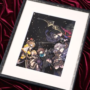 Terra Battle Dancers Lithograph w/ Frame
