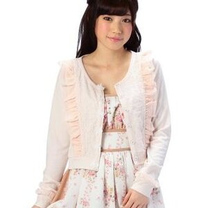 LIZ LISA 3D Floral Cut Cardigan