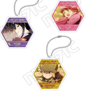 Sword Art Online Alternative: Gun Gale Online Acrylic Hexagonal Keychain Collection