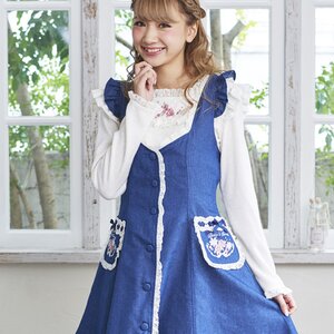 LIZ LISA Rose Pocket Jumper Dress