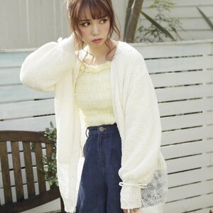 LIZ LISA Pearl Button Knit Cardigan
