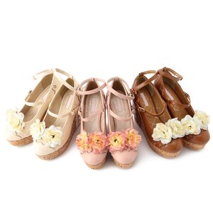LIZ LISA Rose Wedge Pumps