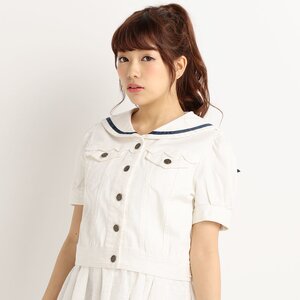 LIZ LISA Puffed Sailor Jean Jacket