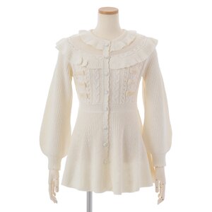 LIZ LISA Ribbon Peplum Cardigan