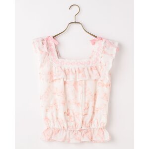 LIZ LISA Ribbon Pattern Short Top