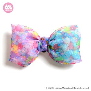 6%DOKIDOKI Colorful Rebellion Pastel Organdy Ribbon Clip & Brooch