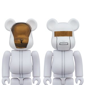 Toys & Knick-Knacks / Collectable Toys / BE@RBRICK 100% Daft Punk (White Suit Ver.) Guy-Manuel de Homem-Christo/Thomas Bangalter 2-Pack