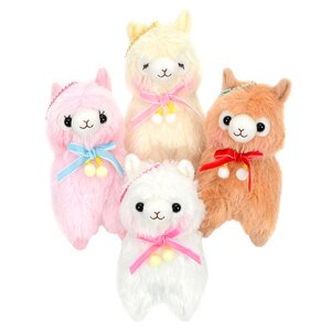 Alpacasso Pompom Velvet Ribbon Alpaca Plush Collection (Ball Chain)