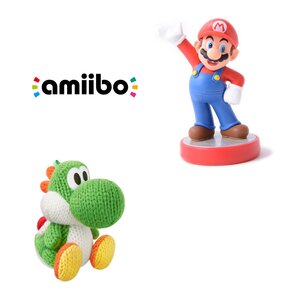 Gaming / Game Accessories / Green Yarn Yoshi amiibo w/ Free Mario amiibo