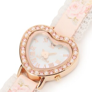 LIZ LISA Rose Watch w/ Heart Dial