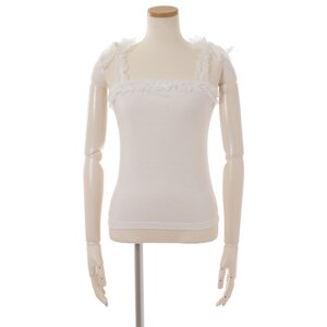 LIZ LISA Tulle Lace Ribbon Tank Top