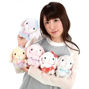 Pote Usa Loppy Tulle Rabbit Plush Collection (Standard)