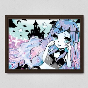 Banshee in a Pastel Gothic World Poster