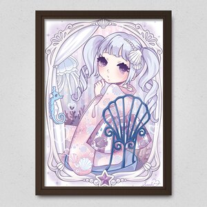 Mermaid Kimono Hime Poster