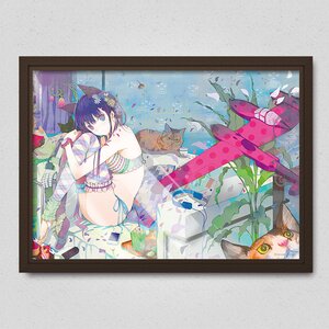An Airplane Flies Through a Room of Relaxing Cats Poster