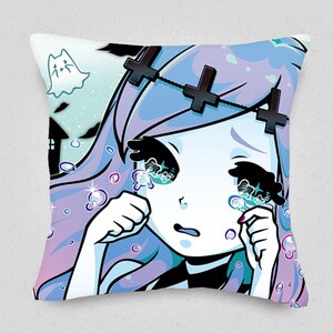 Banshee in a Pastel Gothic World Cushion Cover
