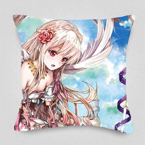 A Girl and a Baby Jackal Cushion Cover
