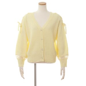 LIZ LISA Shoulder Ribbon Cardigan