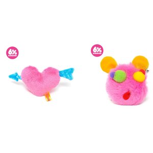 6%DOKIDOKI Fluffy Plush Clip & Brooch