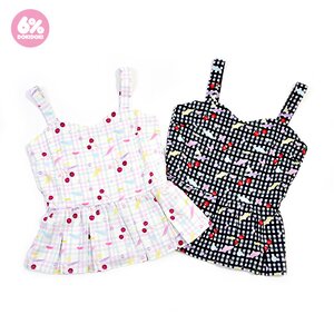 J-Fashion / Tops / 6%DOKIDOKI Gingham Cherry Peplum Bustier