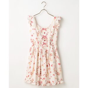 LIZ LISA Rabbit & Ribbon Print Jumper Skirt