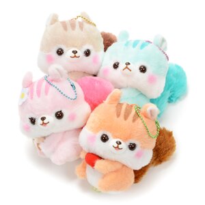 Fusappo Nuts Favorite Food Squirrel Plush Collection (Ball Chain)
