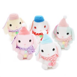 Pote Usa Loppy Snowman Rabbit Plush Collection (Mini Strap)