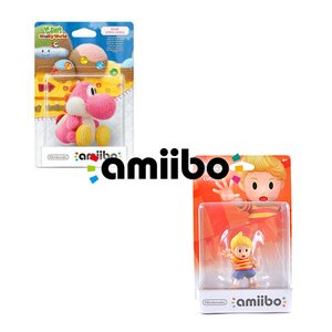 Gaming / Game Accessories / Pink Yarn Yoshi amiibo w/ Free Lucas amiibo
