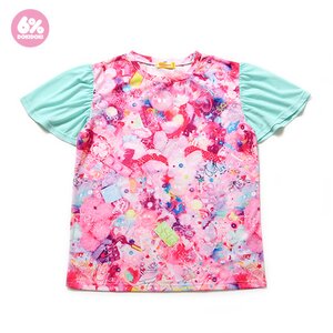 6%DOKIDOKI Clione Frill Sleeve Girls Daydream Tee