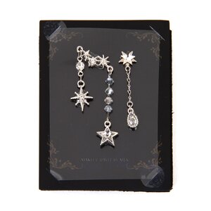 Miyuki's Eyelashes Stardrop Bindi Silver Face Jewels