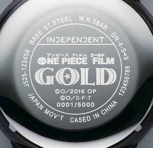 Wrist Watch ONE PIECE FILM GOLD Special Collaboration INDEPENDENT