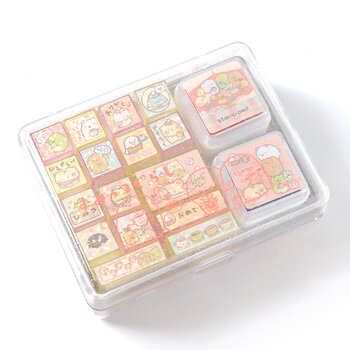 Sumikko Gurashi Stamp Market Stamp Set 16 Stamps and 2 Stamp Ink Pads