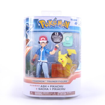 Pokemon Black & White Trainer Figures Ash with Pikachu Exclusive Action Figure