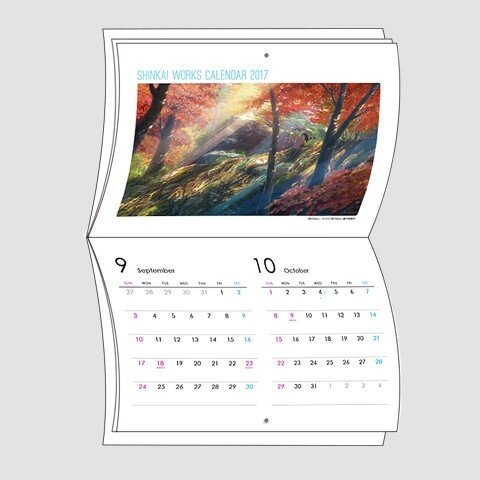 Beautiful Calendar Featuring Makoto Shinkai s Works Including Your Name