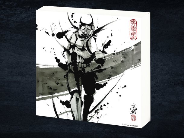 Details about   TENUGUI  Star Wars Sumi-e style Ink painting Darth Vader Stormtrooper From Japan