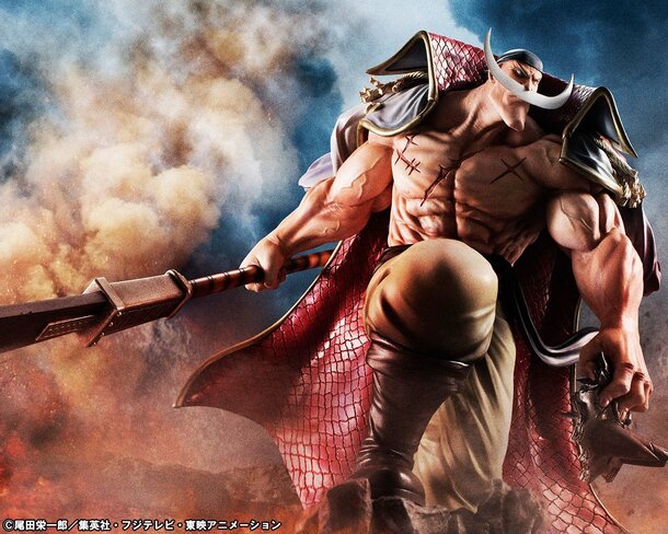 One Piece large figure of Whitebeard Edward Newgate with Bisento