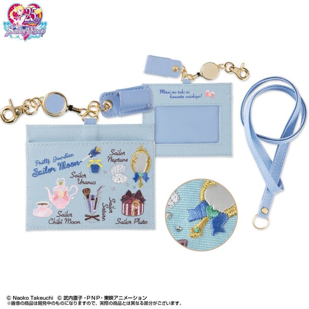  Sailor Moon Anime Outer Guardians Pluto Uranus Neptune Saturn  Lanyard with ID Badge Holder : Office Products