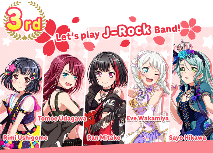 Mid Week Results Announcements The Bang Dream Girls Band Partys 2nd General Election