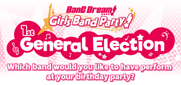 1st General Election Which band would you like to have perform at your birthday party?